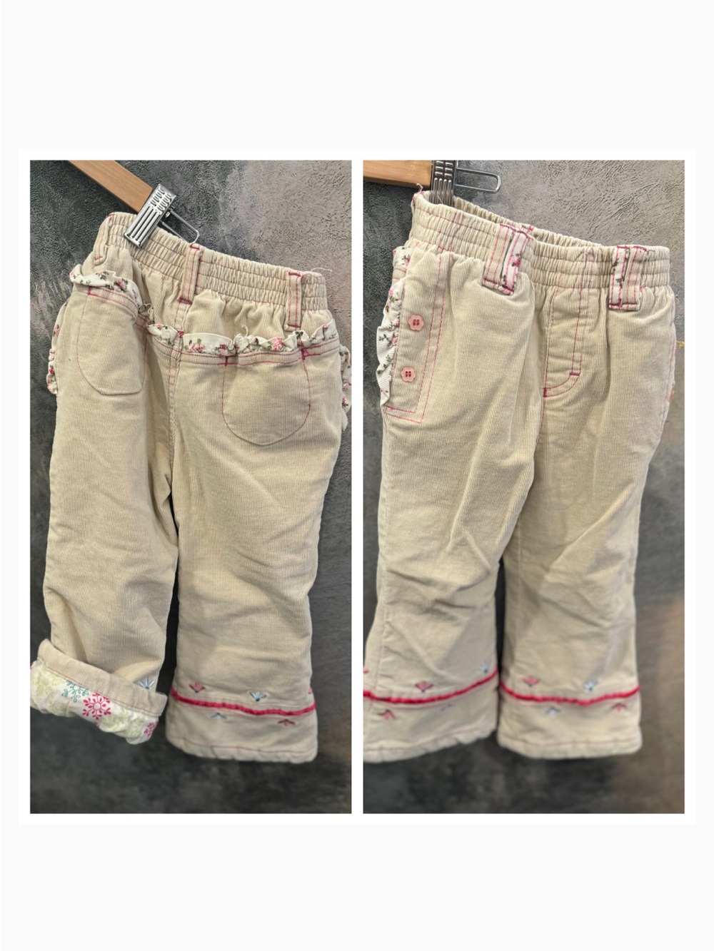 Vintage Oshkosh B'Gosh Corduroy lining Pants / Size 3T